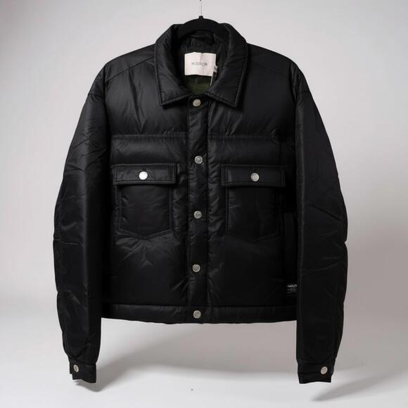 Hudson Jeans Men’s Quilted Puffer Trucker Jacket Size XL NWT